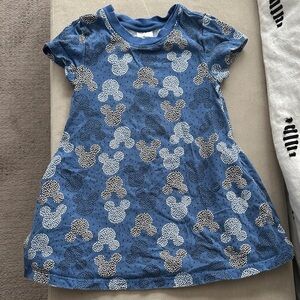 Hanna Andersson Blue and White Disney Kids Dress